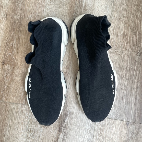 Balenciaga Speed LT logo-print stretch-knit high-top sneakers - Picture 7 of 7